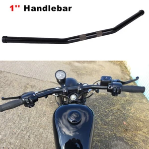 Manillar de barra de arrastre de 1" para Harley Sportster XL 883 1200 Dyna Bobber personalizado - Imagen 1 de 12