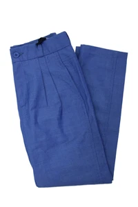 Numero One Boys Pleated Zippered Ankle Straight Dress Pants Blue Size 6 - Picture 1 of 9