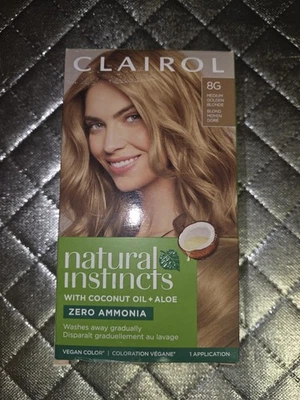 Clairol Hair Color Natural Instincts 8G Medium Golden Blonde Sunflower NEW - Image 1 of 4
