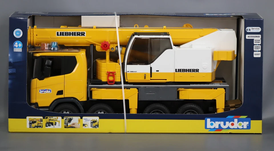 Camión grúa Bruder 1/16 Scania Super Liebherr - Edad 2-4 años, 5-7 años Foto 1 de 4