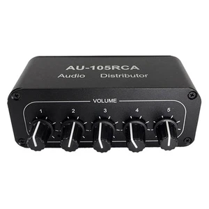 5 Kanäle Audio Verteiler Stereo Audio Mixer 1 Eingang 5 Ausgang Splitter für 6780 - Bild 1 von 6