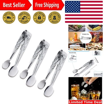 Mini pinzas aptas para lavavajillas 3 piezas - elegantes utensilios para servir para todas las ocasiones Foto 1 de 4