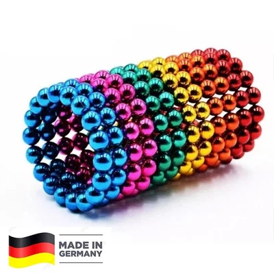 216Stk 5mm Magnet Neodym Kugeln Technik Gadget Anti Stress Kugeln Magnete Bunt - Bild 1 von 4
