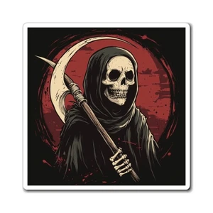 Imán Parca, Decoración de Cocina Única, Regalo de Halloween, Arte Ambiente Oscuro - Imagen 1 de 7