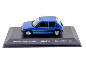 Peugeot 205 GTi 1.9 de 1988 bleue au 1/43 de Odéon Odeon139 - Picture 1 of 6