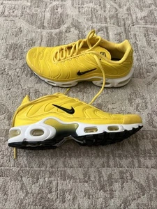 Women’s Size 7.5 Nike Air Max Plus TN Bright Yellow White CQ9978-700 Shoes - Picture 1 of 13