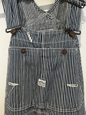 Vintage BIG JOHN Hickory Stripe Overalls 36x32 (Made in Japan) - Image 1 of 2