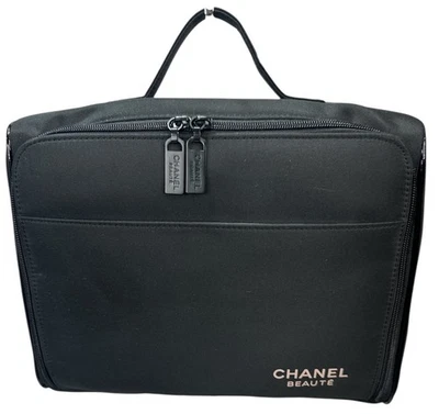 Chanel Beauté Cosmetic Travel Case in Black - Excellent - Vintage - Image 1 of 4