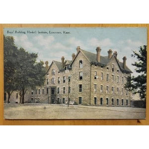 EDIFICIO NIÑOS, INSTITUTO HASKELL, LAWRENCE, KANS. - POSTAL 1907-1915 - Imagen 1 de 2