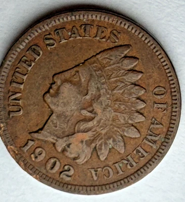 1902  Indian Head US 1c ~ Very Good++ / Fine? ~ Nice! ~ Y10 - Image 1 of 4