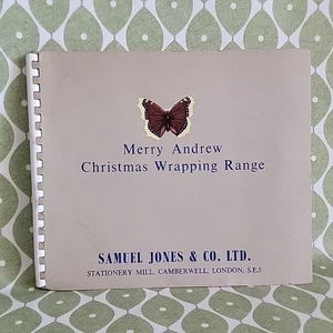 Vintage Merry Andrews 1964 Christmas Wrapping Paper Range Samples Catalogue - Picture 1 of 22