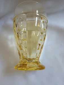 Antique Heisey Old Sandwich, Sahara Yellow Tumbler 5 3/4" - Picture 1 of 9