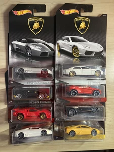 Hot wheels Lamborghini full set new on cards from 2016 Countach Aventador Urus - Picture 1 of 23