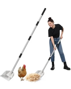 The Coop Scoop® 2-In-1 Chicken Poop Scooper & Rake – Durable Sand Sifting Shovel - Picture 1 of 6