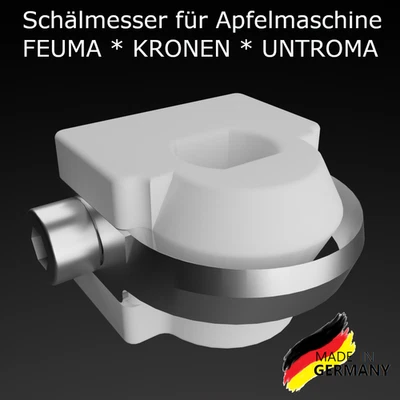 Schälmesser Apfelmaschine gerade - passend für FEUMA KRONEN UNTROMA ASETSM