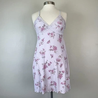 Vestido sin Mangas Mujer S Babydoll Coqueta Y2K Suave Niña Hada Pastel Acanalado Floral Foto 1 de 4