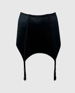 NUEVO Lencería La Senza Satén Liguero Brillante Satinado Sexy Todo Negro Para Mujer Talla S - Imagen 1 de 12