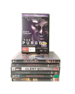 DVD Horror x7 Bundle: The Purge, H20, Sacrifice, Silent Hill, Poltergeist + More - image 1 of 4