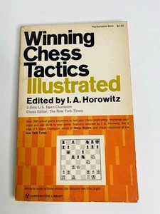 Winning Chess Tactics Illustrated by Horowitz 1972 Vintage Paperback Book  - Picture 1 of 6