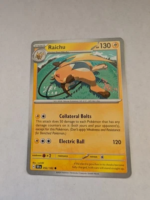 Raichu 052/162 SV05: Temporal Forces Regular - Image 1 of 2