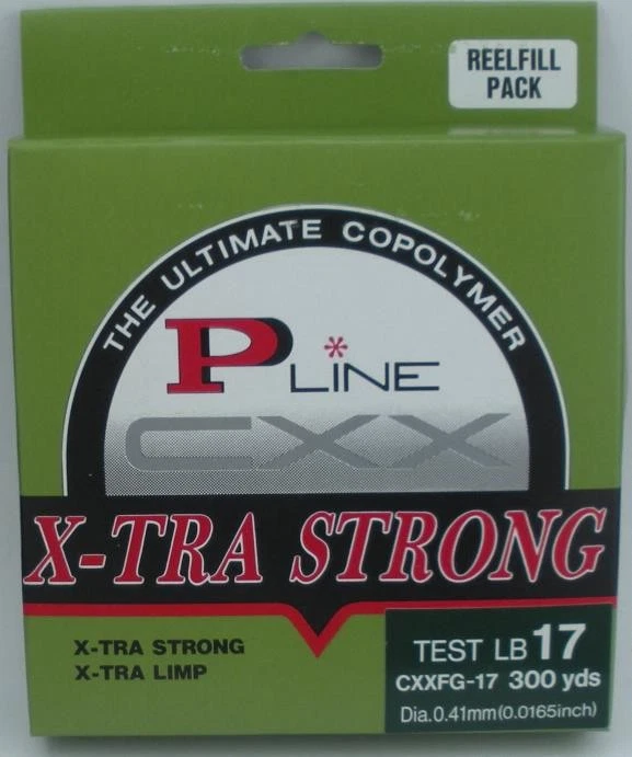 P-Line CXX Extra Strong Line Moss Green 17lb 300 Yards - Cxxfg-17