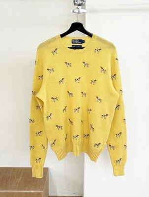 Suéter De Colección Polo Ralph Lauren Lana Bordado Puntero de Caza Perro XL Foto 1 de 4