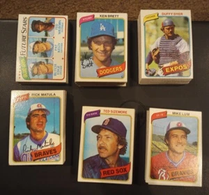Juego parcial de béisbol Topps 1980 (487/792) en excelente estado casi nuevo - Imagen 1 de 4