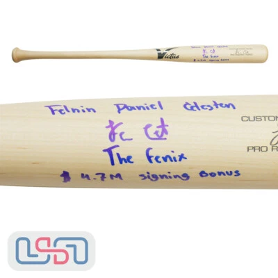 Felnin Celesten Mariners Signed Full Name Inscribed Victus Game Bat USA SM BAS - Image 1 of 4