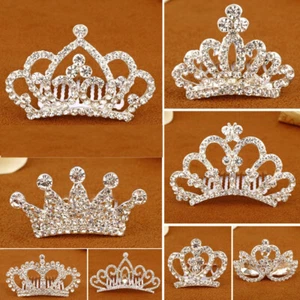Women Hair Clips/Hair Combs Wedding Hair Clips Jewelry Crystal Rhinestone - Picture 1 of 15