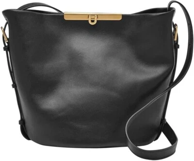 Bandolera Fossil Penrose Bucket Back, negra - nueva con etiquetas Foto 1 de 3