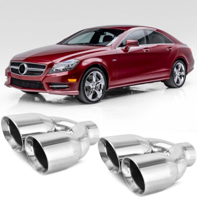 Выпускная труба 2,5 дюйма/3,5 дюйма для Mercedes-Benz CLS550 CLS53 CLS63 AMG 2 шт. - Изображение 1 из 4