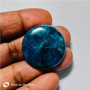 Apatite Natural Neon Blue Apatite Cabochon Loose Gemstone Jewelry 65 Cts ME-9834 - Picture 1 of 4