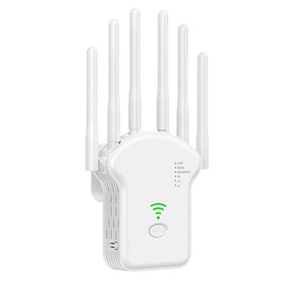 1200Mbps Wireless WiFi Repeater WIFI Range Extender WiFi Signal Booster 2.4G 5G  - image 1 of 4