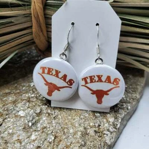 Texas Longhorns Earrings Alumni Souvenir University of Texas Dangle Drop NWT - Picture 1 of 1