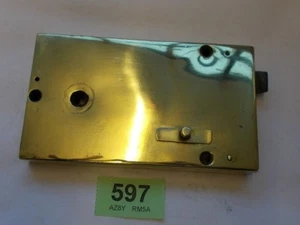 Door Rim Lock latch Catch Antique Brass Georgian 597 (FREE UK POSTAGE) - Picture 1 of 2