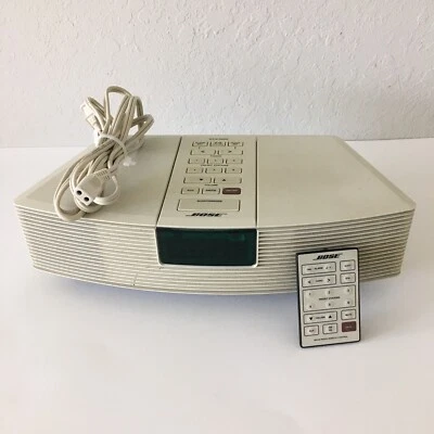 Bose Wave Radio AWR1-1W Clock, AM/FM w/ BOSE Remote - Image 1 of 4
