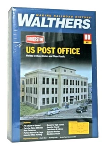 HO Scale Walthers Cornerstone 933-3782 United States Post Office Building Kit - Picture 1 of 1