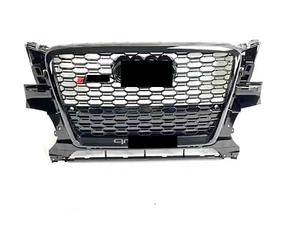 Bumper Grille Glossy Frame Black Honeycomb For Audi Q5 RSQ5 2009 2010 2011 2012 - Picture 1 of 3