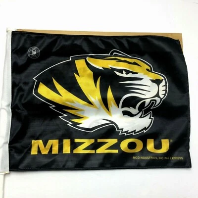 Missouri MIZZOU Tigers NCAA  / 11X14 Car Automobile Window Mount 2-Sided Flag - Image 1 of 4