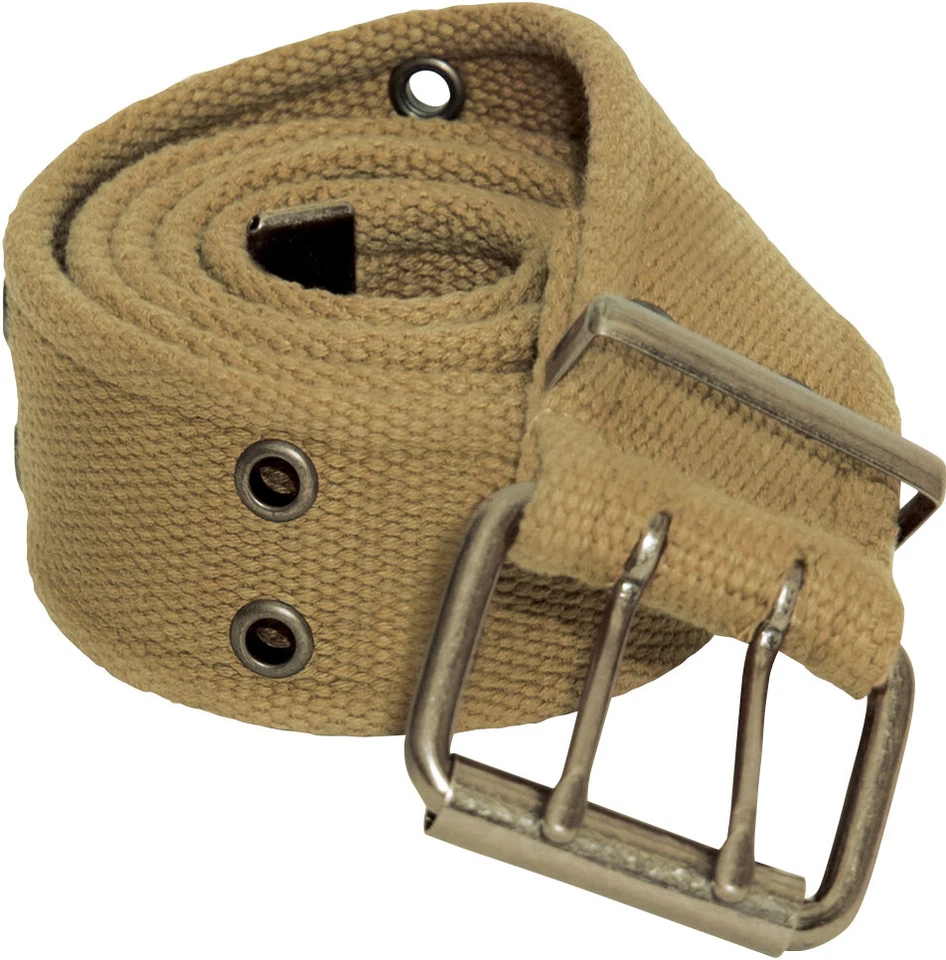 Rothco Double Prong Canvas Belt, Heavy Duty Army Pistol Grommet Two Hole 1.75" - Image 1 of 1