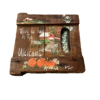 Handmade Vintage Welcome Sign made by Ann Hale - Image 1 of 4