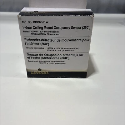 LEVITON INDOOR CEILING MOUNT OCCUPANCY SENSOR 360 DEGREE - Image 1 of 2