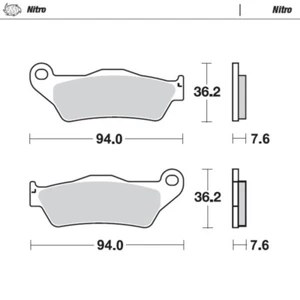 MotoMaster Front Brake Pads for TM MX 300 2011-2018 Nitro - Picture 1 of 1