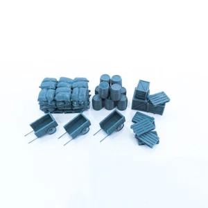 SSMODEL 1:160 Model Railway Scenery Warehouse Accessories Set - Picture 1 of 2
