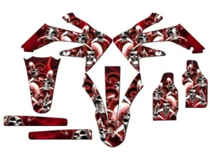 2006-2007 CRF 250R JESTER Red Senge Graphics Kit Compatible with Honda - Picture 1 of 4