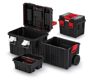 Werkzeugkasten Werkstattkoffer Werkzeugtkiste Werkzeugbox Werkzeugtrolley 3 in 1 - Bild 1 von 9