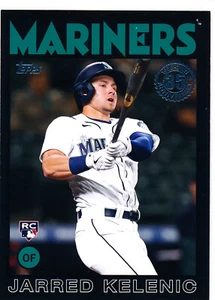 JARRED KELENIC 2021 Topps Aggiornamento 1986 TOPPS INSERTO NERO #/299 Mariners - Foto 1 di 1