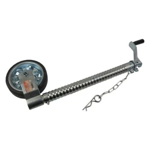 US PRO 500KG 48mm Heavy Duty Ribbed & Clamp Trailer Caravan Boat Jockey Wheel - Picture 1 of 2