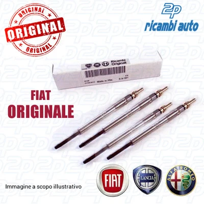 KIT 4 CANDELETTE ORIGINALI FIAT 46754154 FIAT CROMA 1.9 D MJET 120 CV - Imagen 1 de 3