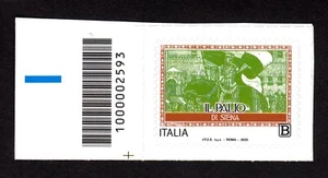 Italia 2025 : Palio di Siena - singolo con codice a barre - Picture 1 of 1